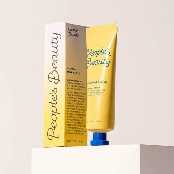 People’s Beauty Frontliner Mask + Scrub Double-Duty Brightening & Exfoliating Tr - Picture 1 of 6